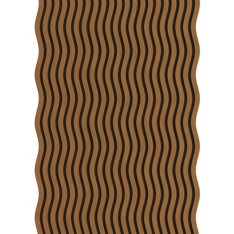 Mexen Lam-SF 01 Akustische Wandpaneele 280 x 30 cm, Filz 9 mm, technisches Furnier, Eiche Natur - S106-280-01-042