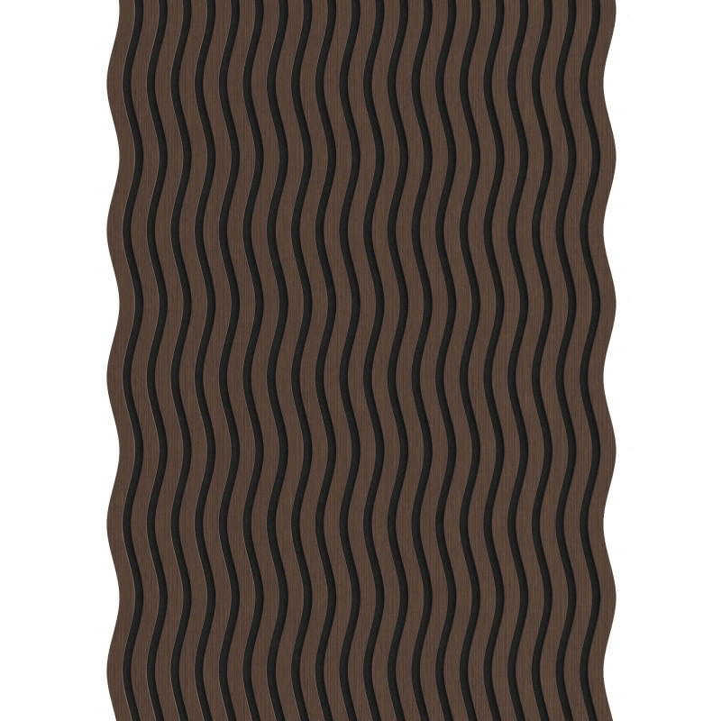 Mexen Lam-SF 01 Akustik-Wandpaneele 280 x 30 cm, Filz 9 mm, technisches Furnier, Eiche Mocca - S106-280-01-045
