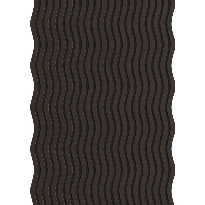 Mexen Lam-SF 01 Akustische Wandpaneele 280 x 30 cm, Filz 9 mm, technisches Furnier, Schwarze Eiche - S106-280-01-046