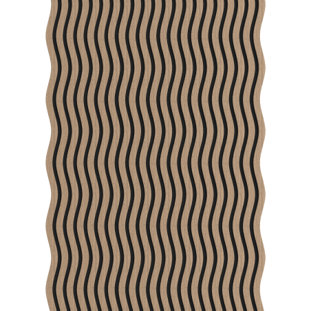 Mexen Lam-SF 01 Akustische Wandleisten 280 x 30 cm, Filz 9 mm, technisches Furnier, Helles Nussbaumholz - S106-280-01-047
