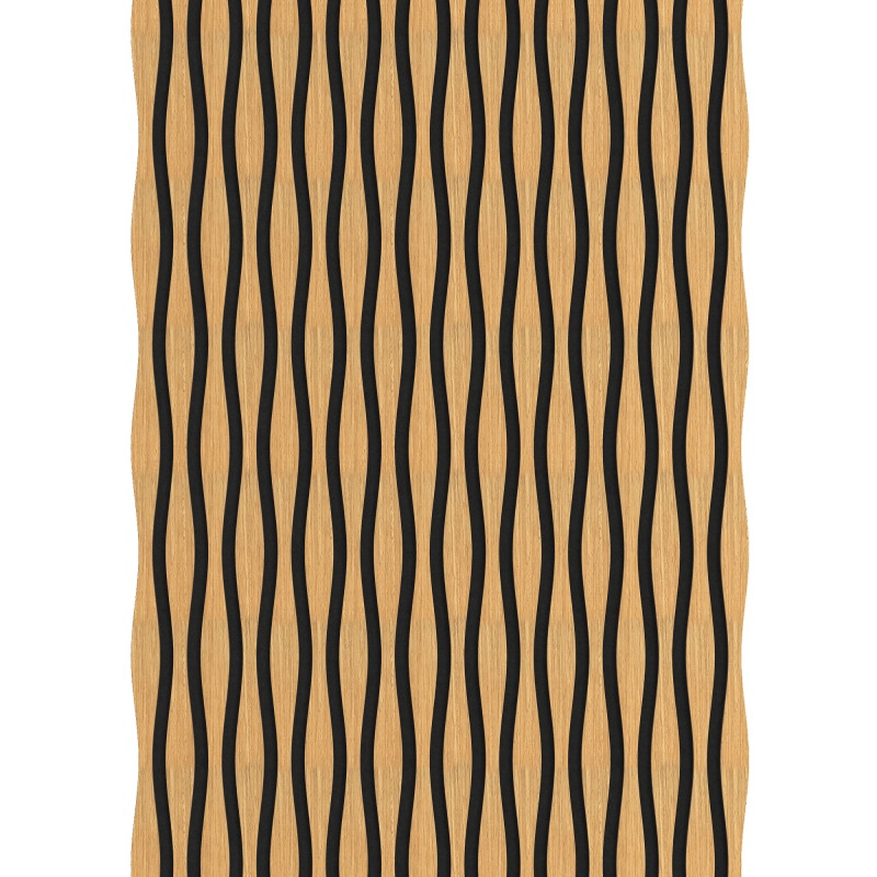 Mexen Lam-SF 01 Akustische Wandpaneele Lam-SF 26 280 x 30 cm, 9 mm Filz, technisches Furnier, Eiche Classic - S106-280-26-041