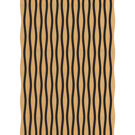 Mexen Lam-SF 01 Akustische Wandpaneele Lam-SF 26 280 x 30 cm, 9 mm Filz, technisches Furnier, Eiche Classic - S106-280-26-041