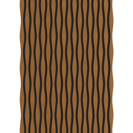 Mexen Lam-SF 01 Lam-SF 26 akustische Wandpaneele 280 x 30 cm, Filz 9 mm, technisches Furnier, Natürliches Eichenholz
