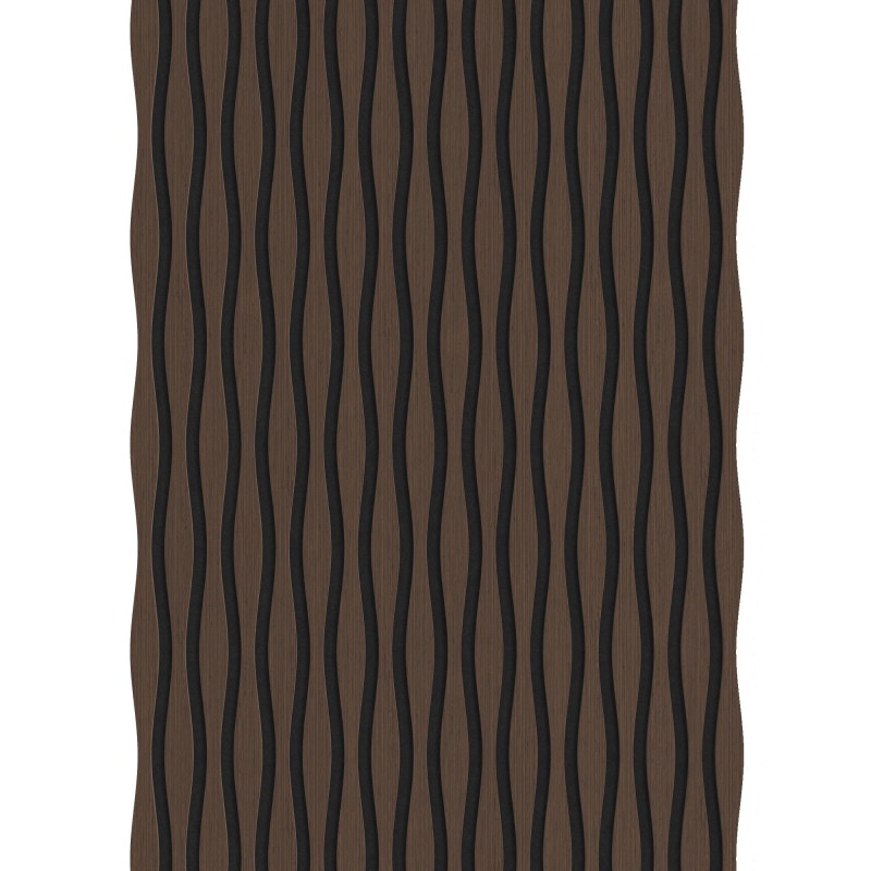 Mexen Lam-SF 01 Lam-SF 26 akustische Wandpaneele 280 x 30 cm, 9 mm Filz, technisches Furnier, Eiche Mocca - S106-280-26-045