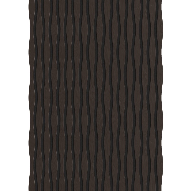Mexen Lam-SF 01 Lam-SF 26 akustische Wandpaneele 280 x 30 cm, Filz 9 mm, technisches Furnier, Schwarzeiche - S106-280-26-046