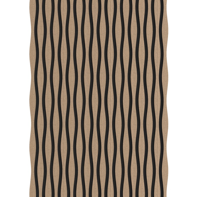 Mexen Lam-SF 01 Lam-SF 26 akustische Wandpaneele, 280 x 30 cm, Filz 9 mm, technisches Furnier, Hellnuss - S106-280-26-047