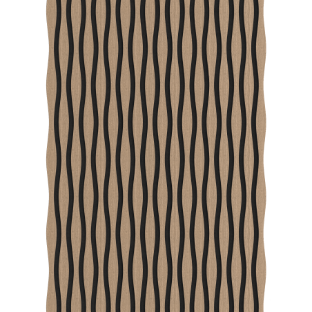Mexen Lam-SF 01 Lam-SF 26 akustische Wandpaneele, 280 x 30 cm, Filz 9 mm, technisches Furnier, Hellnuss - S106-280-26-047