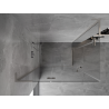 Mexen Mist-H L Duo Duschkabine, schwenkbar, links, 105 x 80 cm, transparent, gebürsteter Nickel - 8A5L-105L-080P-97-00