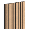 Mexen Lam-F Slim 01 Akustische Wandpaneele 280 x 36,5 cm, Filz 9 mm, technisches Furnier, Gebleichte Eiche - S107-280-01-040