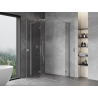 Mexen Mist-H L Duo Duschkabine schwenkbar links 110 x 85 cm, transparent, gebürsteter Nickel - 8A5L-110L-085P-97-00