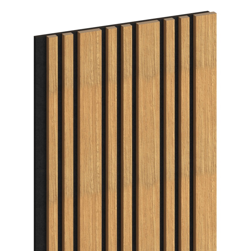 Mexen Lam-F Slim 01 Akustische Wandlamellen 280 x 36,5 cm, Filz 9 mm, technisches Furnier, Eiche Classic - S107-280-01-041