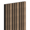 Mexen Lam-F Slim 01 Akustische Wandpaneele 280 x 36,5 cm, Filz 9 mm, technisches Furnier, Dunkle Walnuss - S107-280-01-044