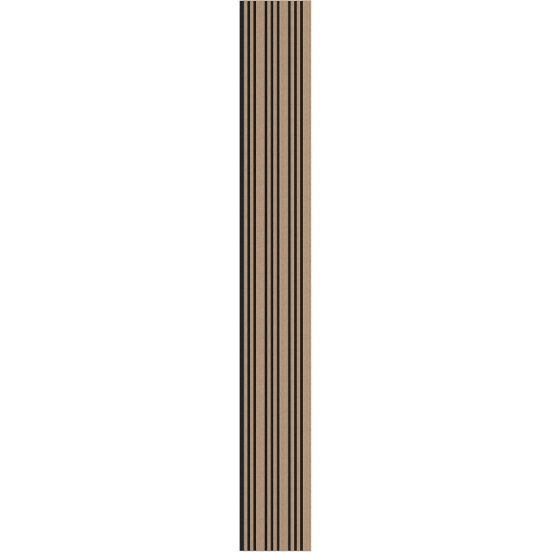 Mexen Lam-F Slim 01 Akustik-Wandpaneele 280 x 36,5 cm, Filz 9 mm, Technisches Furnier, Helle Walnuss - S107-280-01-047
