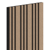 Mexen Lam-F Slim 01 Akustik-Wandpaneele 280 x 36,5 cm, Filz 9 mm, Technisches Furnier, Helle Walnuss - S107-280-01-047