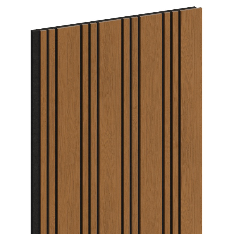 Mexen Lam-F Nano 01 Akustische Wandlamellen 280 x 32,4 cm, Filz 9 mm, technisches Furnier, Natur Eiche - S108-280-01-042