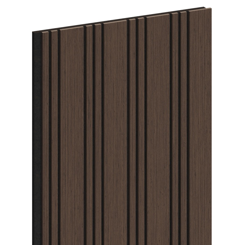 Mexen Lam-F Nano 01 Akustische Wandpaneele 280 x 32,4 cm, Filz 9 mm, technisches Furnier, Eiche Mocca - S108-280-01-045