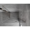Mexen Mist-H L Duo Duschkabine, schwenkbar, rechts, 100 x 110 cm, transparent, gebürstetes Nickel - 8A5L-100L-110P-97-00