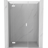 Mexen Mist-H links öffnende DuschTür 135 cm, transparent, weiß - 8A5-135-001-20-00-L