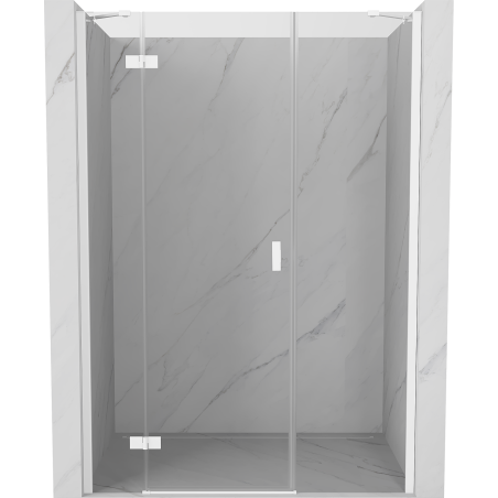 Mexen Mist-H Duschtür links öffnend 140 cm, transparent, weiß - 8A5-140-001-20-00-L