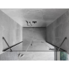 Mexen Mist-H Rechts angeschlagene Duschdrehtür 155 cm, transparent, gebürstetes Gun Gray - 8A5-155-001-66-00-P