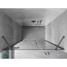 Mexen Mist-H linke schwenkbare Duschtür 135 cm, transparent, Gun Metal - 8A5-135-001-95-00-L