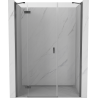Mexen Mist-H linke Duschdrehtür 145 cm, transparent, Gun Metal - 8A5-145-001-95-00-L
