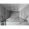 Mexen Mist-H linke, schwenkbare Duschwand 160 cm, transparent, gun metal - 8A5-160-001-95-00-L