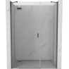 Mexen Mist-H linke, schwenkbare Duschwand 160 cm, transparent, gun metal - 8A5-160-001-95-00-L