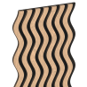 Mexen Lam-SF 02 Akustische Wandpaneele 280 x 30 cm, Filz 9 mm, technisches Furnier, Weiß Eiche - S106-280-02-040