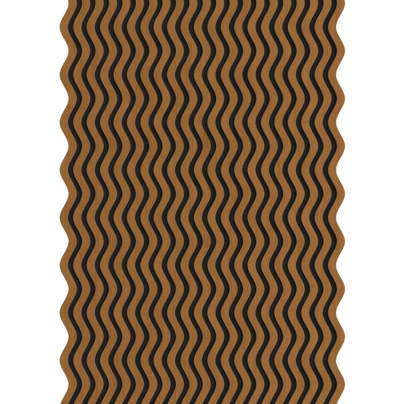 Mexen Lam-SF 02 Akustische Wandpaneele 280 x 30 cm, Filz 9 mm, technisches Furnier, Eiche Natur - S106-280-02-042