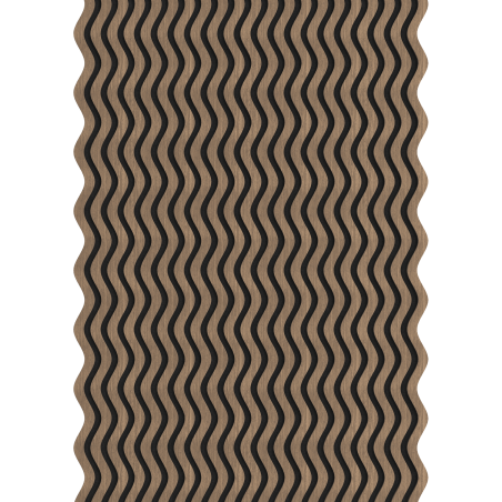 Mexen Lam-SF 02 Akustische Wandlamellen 280 x 30 cm, Filz 9 mm, technisches Furnier, Dunkle Walnuss - S106-280-02-044