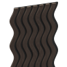 Mexen Lam-SF 02 Akustische Wandpaneele 280 x 30 cm, Filz 9 mm, Technisches Furnier, Schwarze Eiche - S106-280-02-046