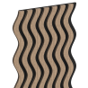 Mexen Lam-SF 02 Akustische Wandpaneele 280 x 30 cm, Filz 9 mm, technische Furnier, Helle Walnuss - S106-280-02-047
