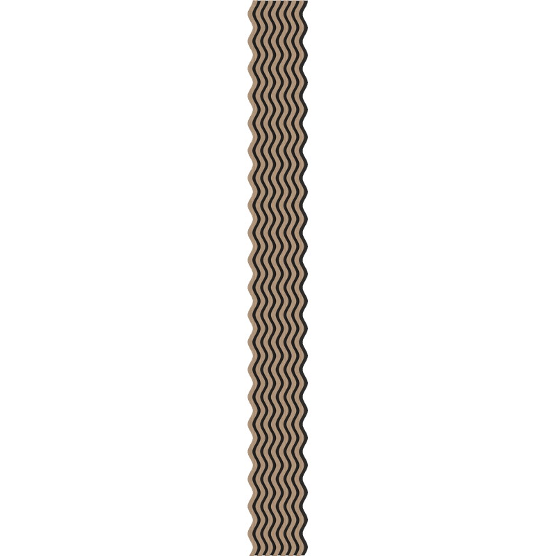 Mexen Lam-SF 02 Akustische Wandpaneele 280 x 30 cm, Filz 9 mm, technische Furnier, Helle Walnuss - S106-280-02-047