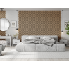 Mexen Lam-SF 02 Akustische Wandpaneele 280 x 30 cm, Filz 9 mm, technisches Furnier, Weiß Eiche - S106-280-02-040