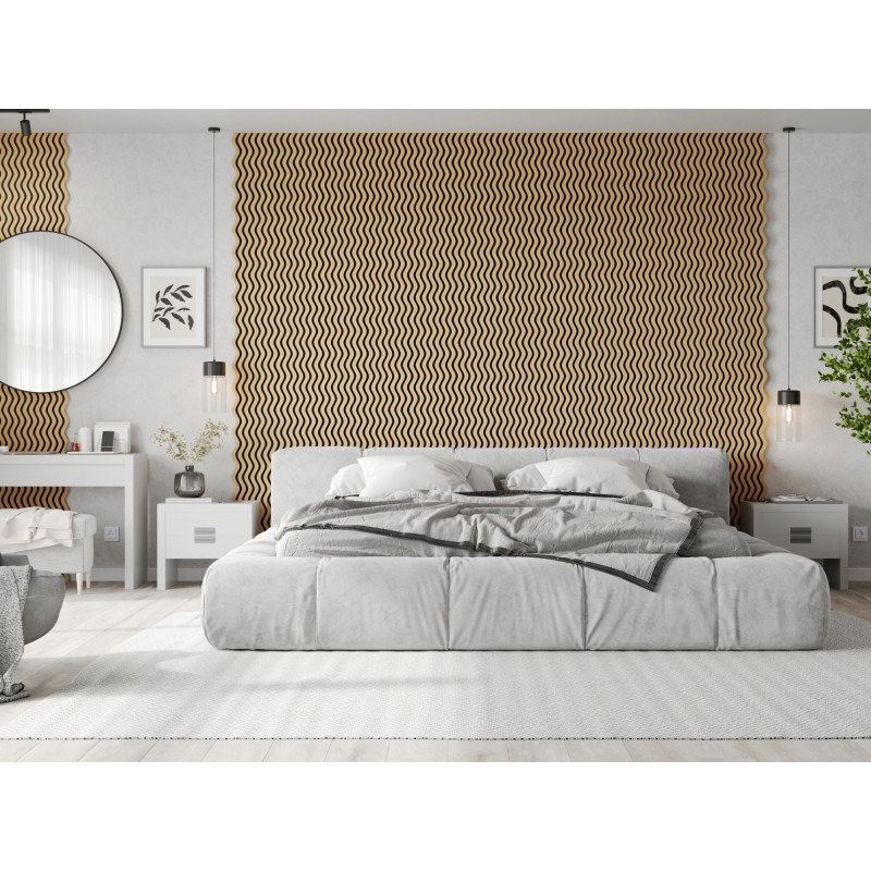Mexen Lam-SF 02 Akustische Wandpaneele 280 x 30 cm, Filz 9 mm, technisches Furnier, Eiche Classic - S106-280-02-041