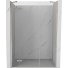 Mexen Mist-H linke, klappbare Duschabtrennung 160 cm, transparent, gebürsteter Nickel - 8A5-160-001-97-00-L