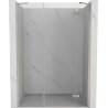 Mexen Mist-H rechte, schwenkbare Duschtür 135 cm, transparent, gebürstetes Nickel - 8A5-135-001-97-00-P