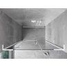Mexen Mist-H L Linke Duschtür 140 cm, transparent, weiß - 8A5L-140-001-20-00-L