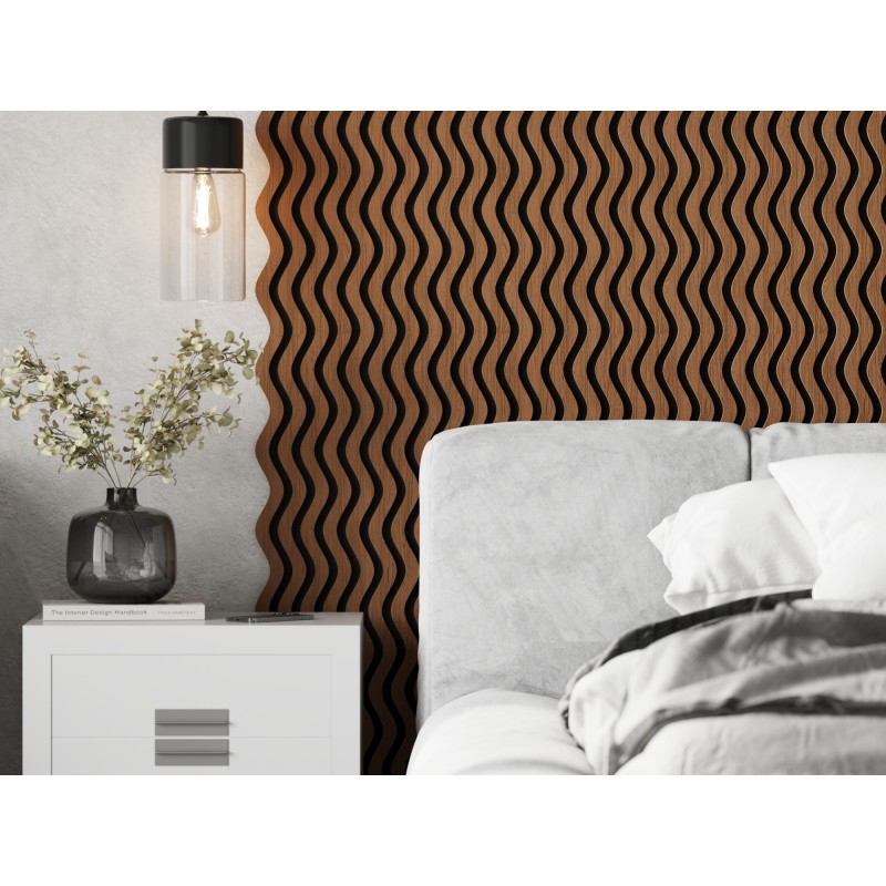 Mexen Lam-SF 02 Akustische Wandpaneele 280 x 30 cm, Filz 9 mm, technisches Furnier, Eiche Natur - S106-280-02-042