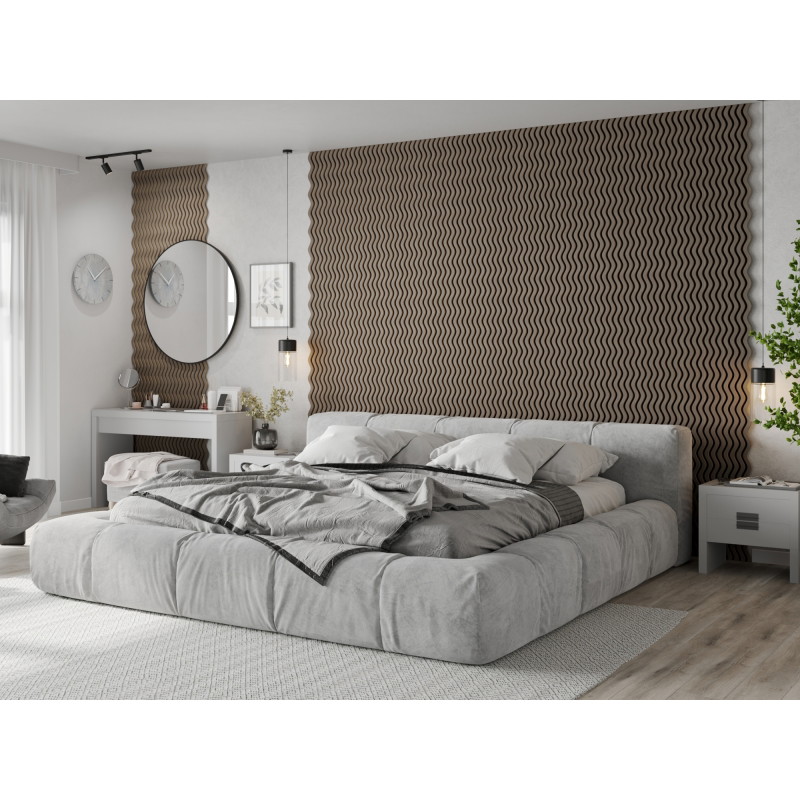 Mexen Lam-SF 02 Akustische Wandpaneele 280 x 30 cm, Filz 9 mm, technisches Furnier, Graue Eiche - S106-280-02-043