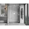 Mexen Mist-H L Duschdrehtür rechts 120 cm, transparent, weiß - 8A5L-120-001-20-00-P