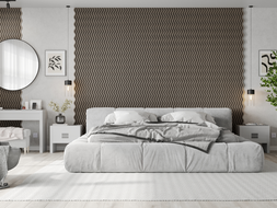 Mexen Lam-SF 02 Akustische Wandpaneele 280 x 30 cm, Filz 9 mm, technisches Furnier, Graue Eiche - S106-280-02-043