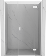 Mexen Mist-H L Duschdrehtür rechts 120 cm, transparent, weiß - 8A5L-120-001-20-00-P
