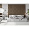 Mexen Lam-SF 02 Akustische Wandlamellen 280 x 30 cm, Filz 9 mm, technisches Furnier, Dunkle Walnuss - S106-280-02-044