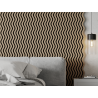 Mexen Lam-SF 02 Akustische Wandpaneele 280 x 30 cm, Filz 9 mm, technische Furnier, Helle Walnuss - S106-280-02-047