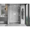Mexen Mist-H L duschdrehflügeltür rechts 150 cm, transparent, weiß - 8A5L-150-001-20-00-P