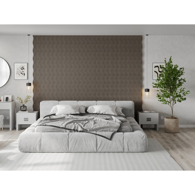 Mexen Lam-SF 01 Schallabsorber Wandleisten 280 x 30 cm, Filz 9 mm, technische Furnier, Graue Eiche - S106-280-01-043