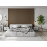 Mexen Lam-SF 01 Akustische Wandpaneele 280 x 30 cm, Filz 9 mm, technisches Furnier, Dunkle Walnuss - S106-280-01-044