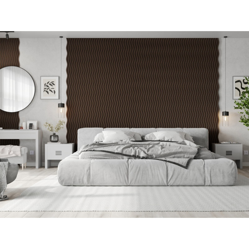Mexen Lam-SF 01 Akustik-Wandpaneele 280 x 30 cm, Filz 9 mm, technisches Furnier, Eiche Mocca - S106-280-01-045